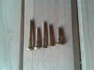 Brass screw size Dimension 1 หุน ยาว/long 1,2,2.5,4,5 cm.