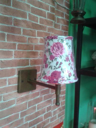 Vintage Wall Lamp Item code VTW001 size base 10 x 10 cm. deep 15 cm.