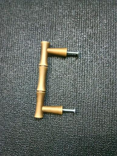 Brass Bamboo Handle Item Code BB18A size long 100 mm diameter 12 mm. high 26 mm.(under )