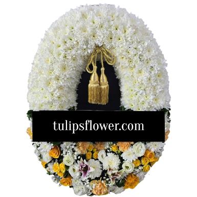 พวงหรีดไม้กระดาน TT 10007