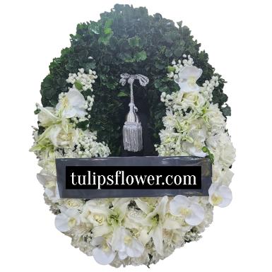 พวงหรีดไม้กระดาน TT 10015