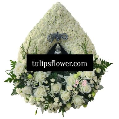 พวงหรีดไม้กระดาน TT 10029