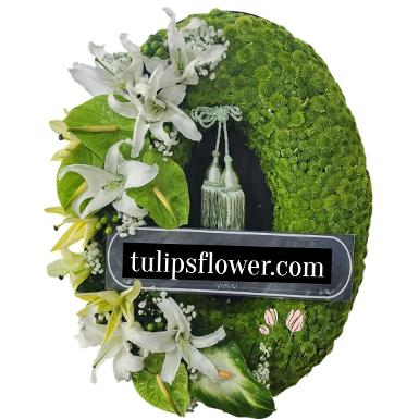 พวงหรีดไม้กระดาน TT 10024