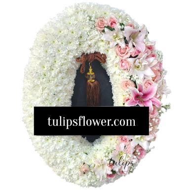 พวงหรีดไม้กระดาน TT 10028