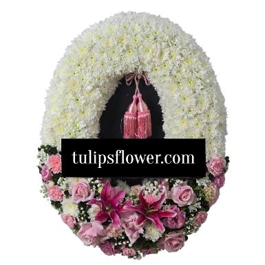 พวงหรีดไม้กระดาน TT 10008