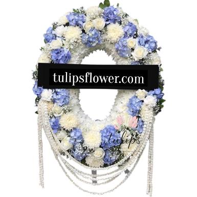 พวงหรีดไม้กระดาน TT 10032