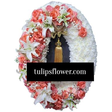 พวงหรีดไม้กระดาน TT 10018