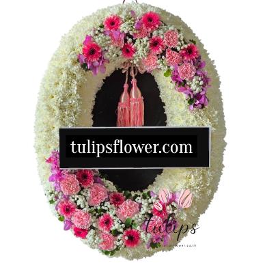 พวงหรีดไม้กระดาน TT 10030